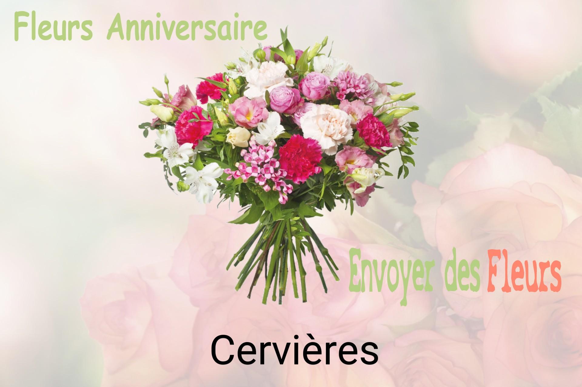 Bouquet de fleurs d’anniversaire livré à Cervières